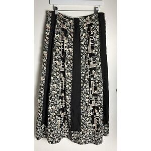 Chessa Davis X Lord & Taylor Vtg 70’s Boho Hippie Maxi Skirt Lace Quilt Panels M